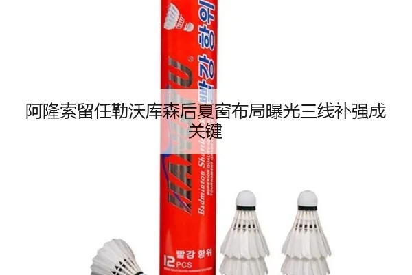 阿隆索留任勒沃库森后夏窗布局曝光三线补强成关键